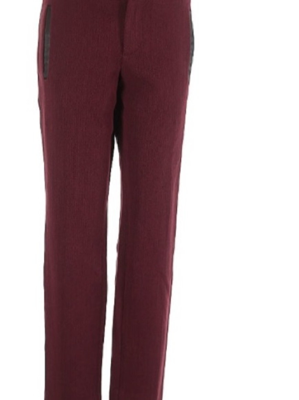 Banana Republic Women's Burgundy Straight-Leg Dress Pants with Trim